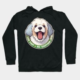 Funny Lick First, Ask Questions Later Barbet Dog Design Hoodie